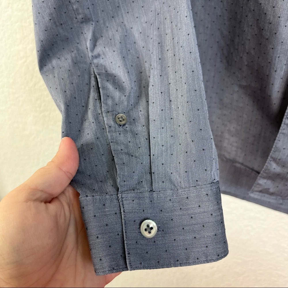 Theory Dotted Stephan Fieldspar Button Down Shirt - image 4